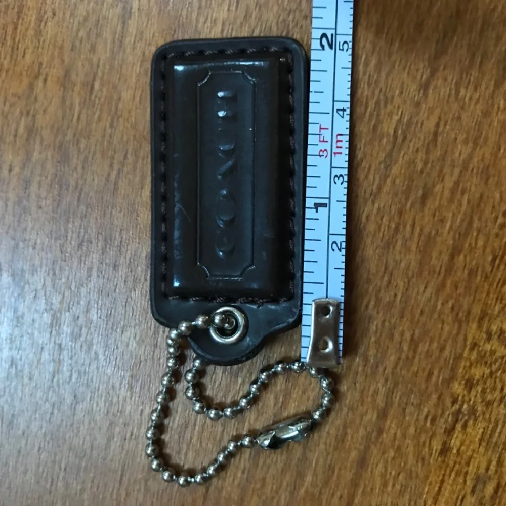 Coach Dark Brown Bag Tag/Hang Tag